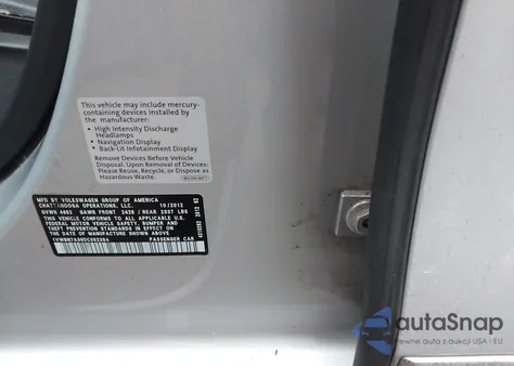 2013 Volkswagen Passat 2.0L Tdi Se из США, поврежденный, VIN 1VWBN7A39DC052384